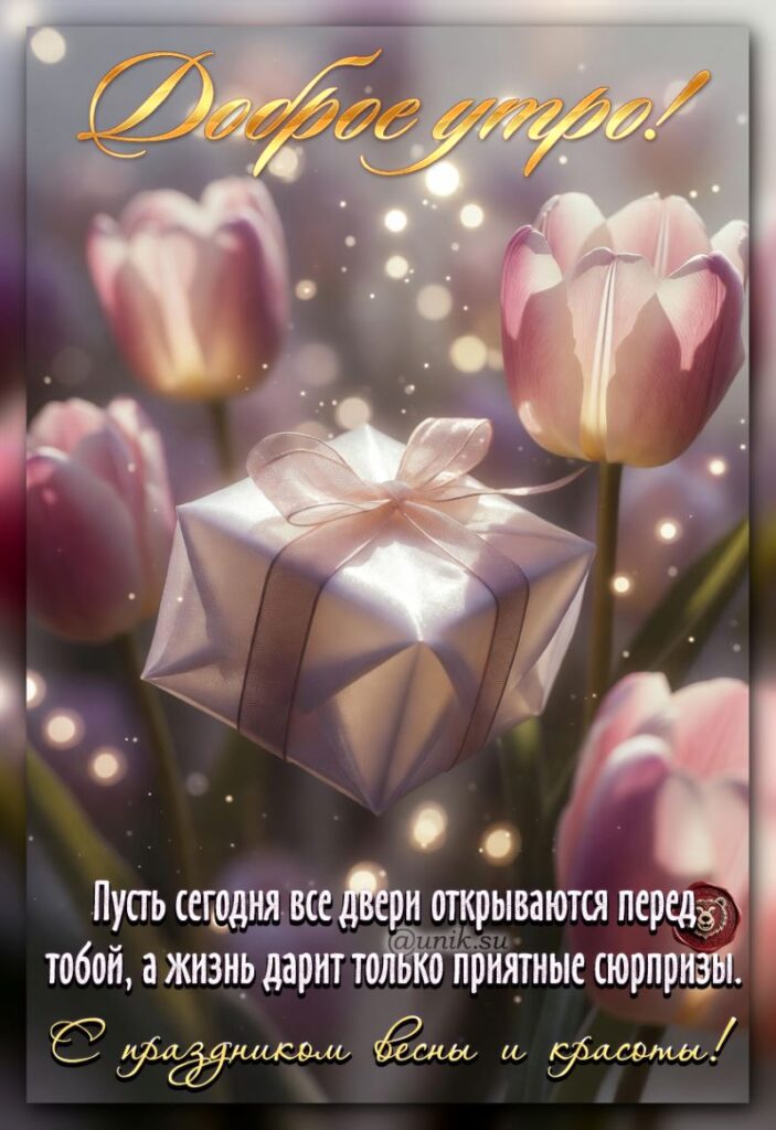 картинка доброе утро 8 марта