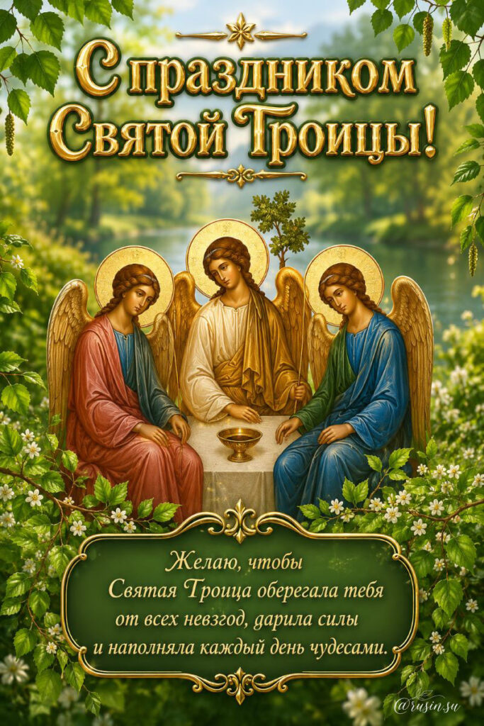 Бесплатно Открытки Святая Троица