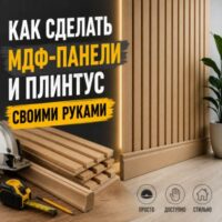 Как сделать МДФ-панели и плинтус своими руками: полное руководство