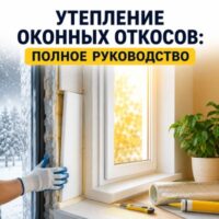Утепление оконных откосов: полное руководство