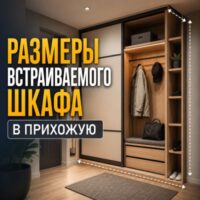 Размеры встраиваемого шкафа в прихожую: как правильно рассчитать глубину, ширину и высоту