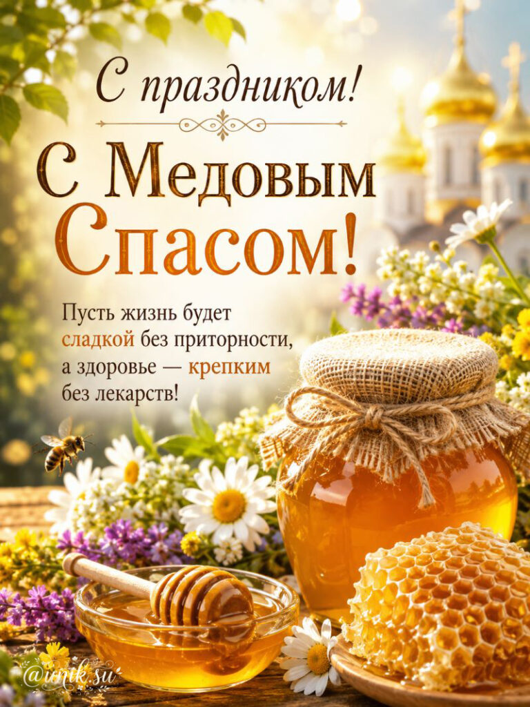 Августа Медовый Спас Картинки с пожелданием
