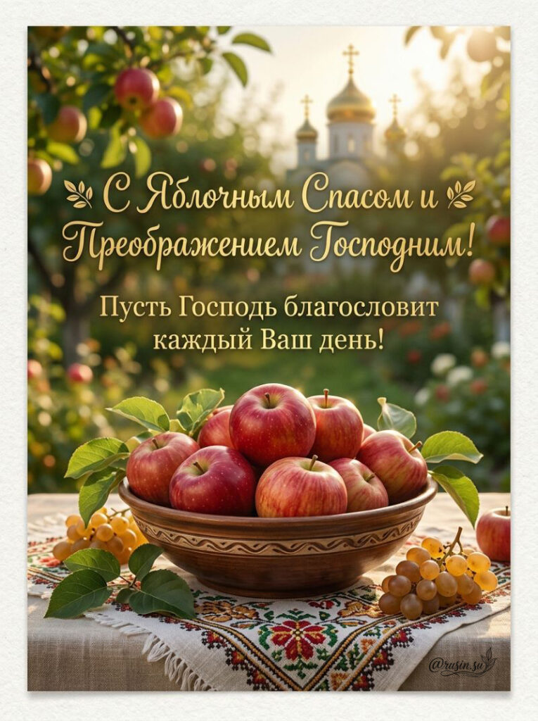 С Яблочным Спасом Картинки с Пожеланиями