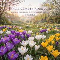 Когда сажать крокусы: сроки посадки в открытый грунт и осенью