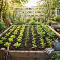 Перекапывают ли огород: когда лучше копать осенью или весной