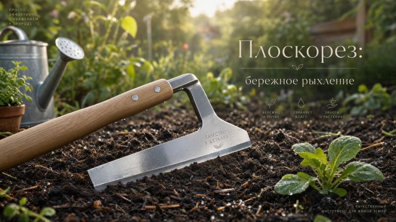 Плоскорез в руке: бережное рыхление почвы в саду