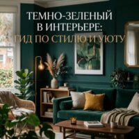 Темно-зеленый в интерьере: как использовать глубокий оттенок в дизайне дома