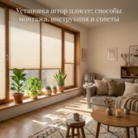 Установка штор плиссе: способы монтажа, инструкция и советы