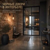 Черные двери в интерьере: как выбрать, с чем сочетать и как не ошибиться