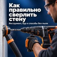 Как правильно сверлить стену: инструмент, сверла и способы без пыли