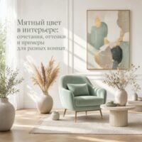 Мятный цвет в интерьере: сочетания, оттенки и примеры для разных комнат